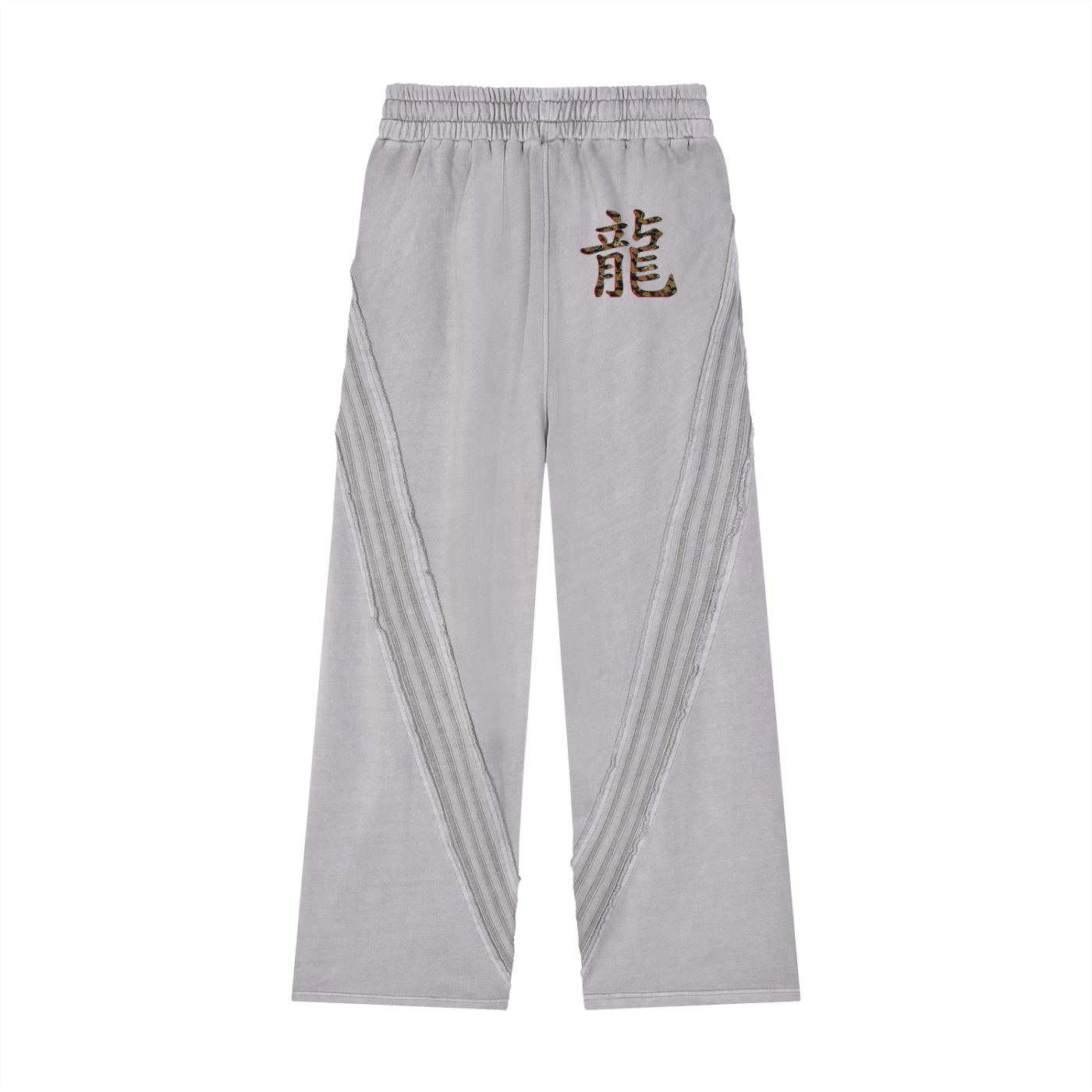 Snow Washed Tape Raw Edge Sweatpants