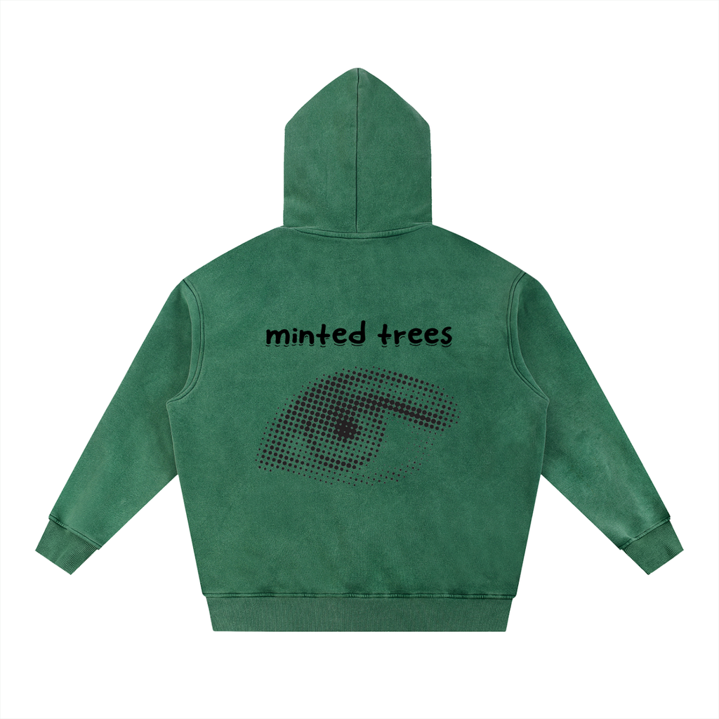 Snow Wash Fleece Oversize Hoodie