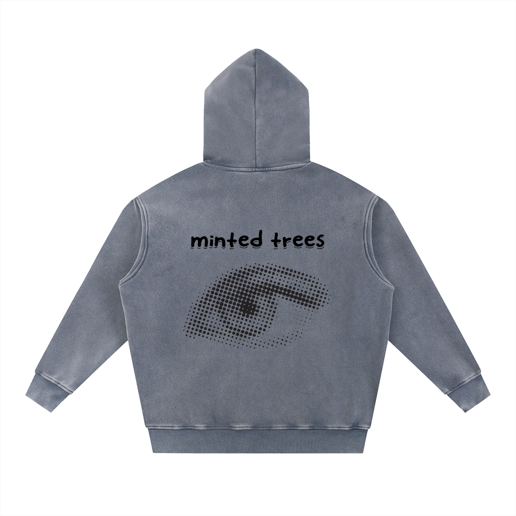 Snow Wash Fleece Oversize Hoodie