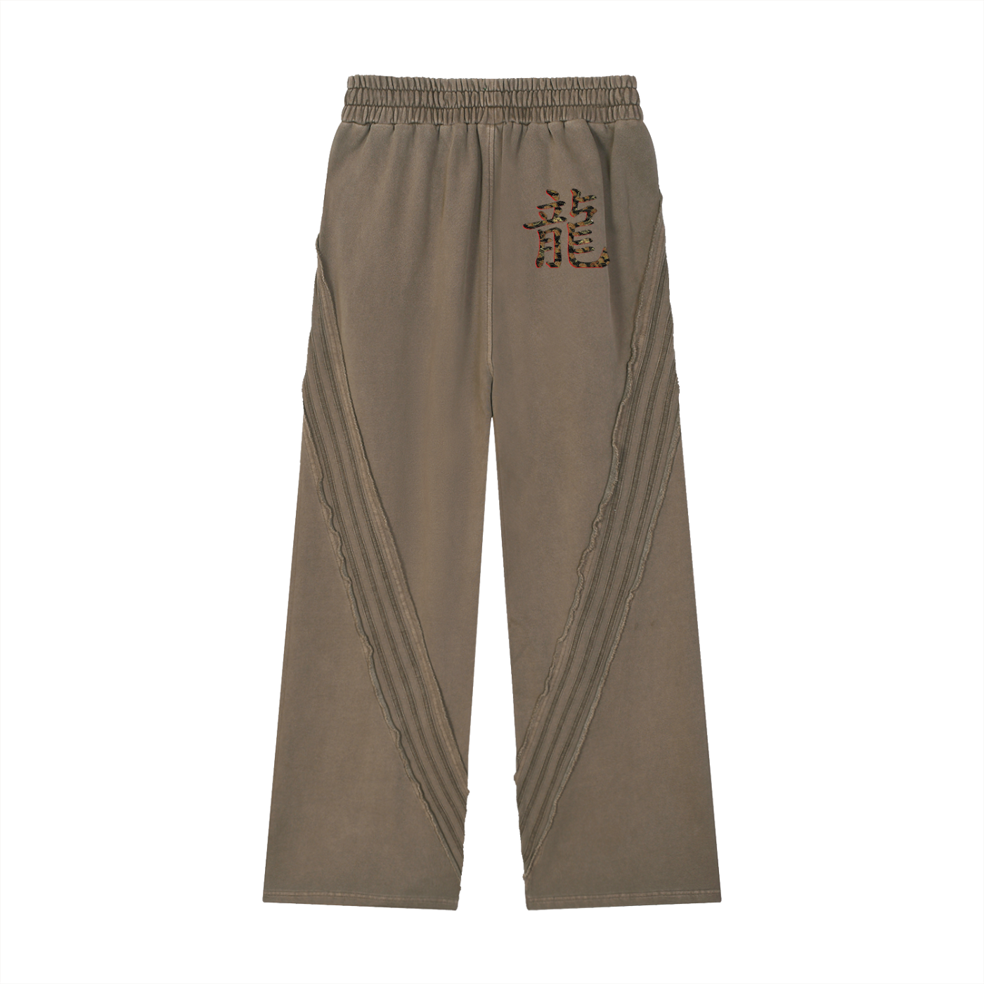 Snow Washed Tape Raw Edge Sweatpants