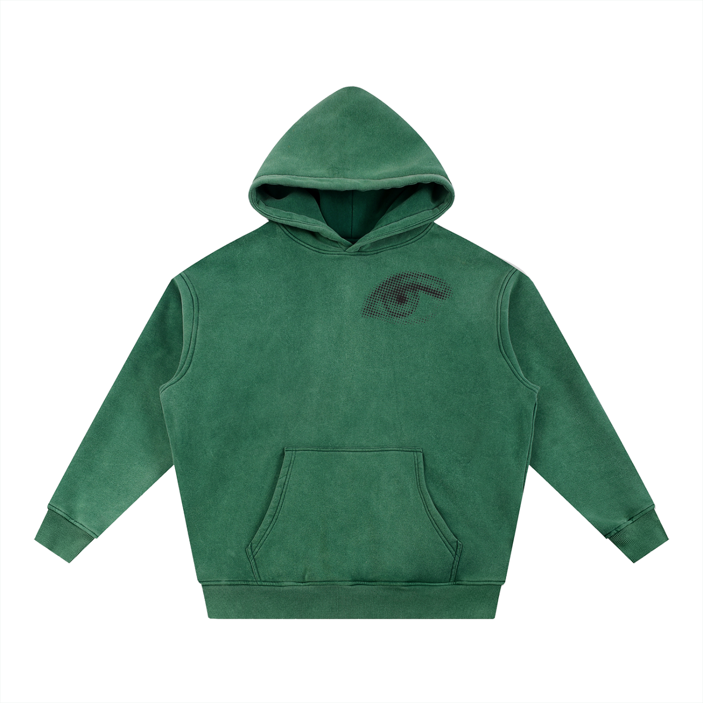 Snow Wash Fleece Oversize Hoodie